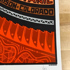 Colorado Widespread Panic - 2008 Jeff Wood Poster Red Rocks Morrison, CO