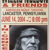 Willie Nelson - 2004 Franks Brothers 6/14 Poster Lancaster, PA