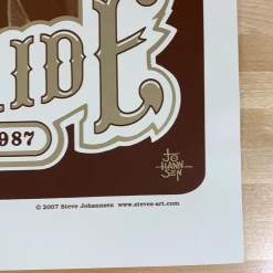 Grateful Dead - 1987/2007 Steve Johannsen Poster X/400 RP-3 Edition, CO 12 Grateful Dead - 1987/2007 Steve Johannsen Poster X/400 RP-3 Edition, CO