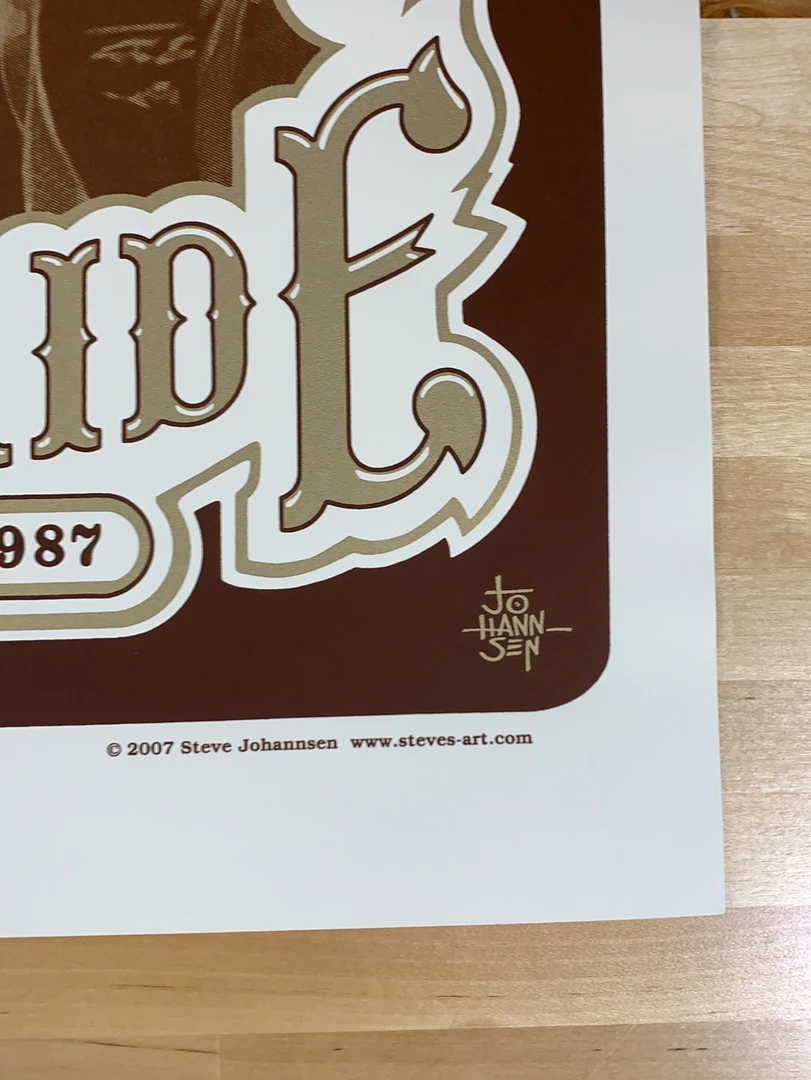 Grateful Dead - 1987/2007 Steve Johannsen Poster X/400 RP-3 Edition, CO 7 Grateful Dead - 1987/2007 Steve Johannsen Poster X/400 RP-3 Edition, CO