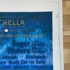 Coachella - 2008 Paul Cutler Promo Poster Indio, CA Prince 1st Ed Lineup