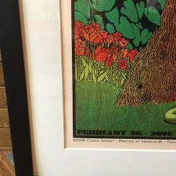 Widespread Panic - 2016 Chuck Sperry Poster Savannah Rose Shimmer #1 FRAMED