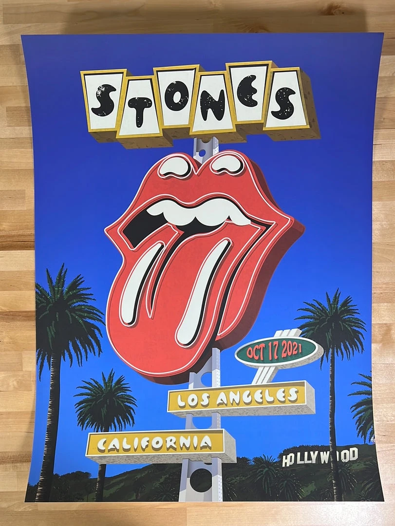 Sold Out Posters Rolling Stones - 2021 Poster No Filter Tour Los Angeles, CA 10/17 4 Sold Out Posters Rolling Stones - 2021 Poster No Filter Tour Los Angeles, CA 10/17