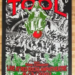 Tool - 2001 Lindsey Kuhn Poster Red Rocks Morrison, CO Colorado