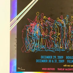 Yonder Mountain String Band - 2009 Art-i-fact Poster, CO Fillmore