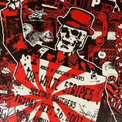 Jack White The White Stripes - 2003 Gregg Gordon Poster Mesa, AZ Gigart