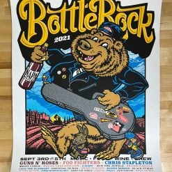 BottleRock Festival - 2021 Ames Brothers Poster Napa, CA 1st