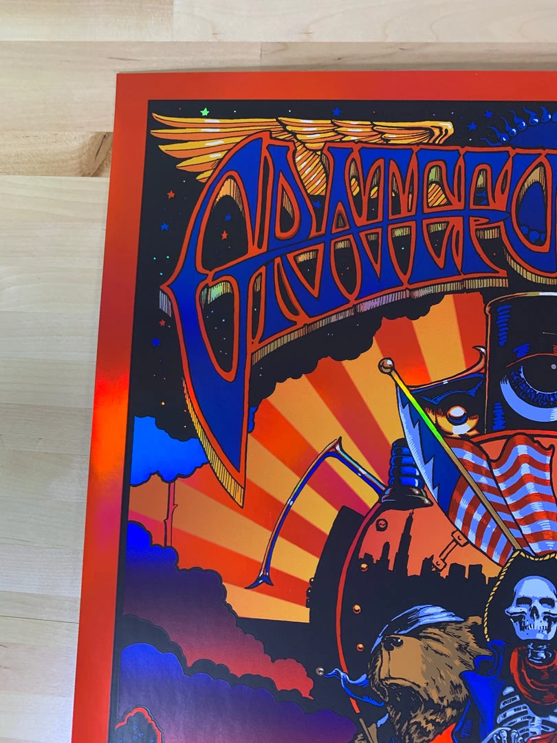 Fare Thee Well - 2015 Richard Biffle Poster Grateful Dead Chicago Soldier Field 6 Fare Thee Well - 2015 Richard Biffle Poster Grateful Dead Chicago Soldier Field