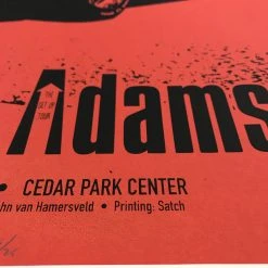Bryan Adams - 2016 Billy Perkins Poster Cedar Park Texas Gig Posters