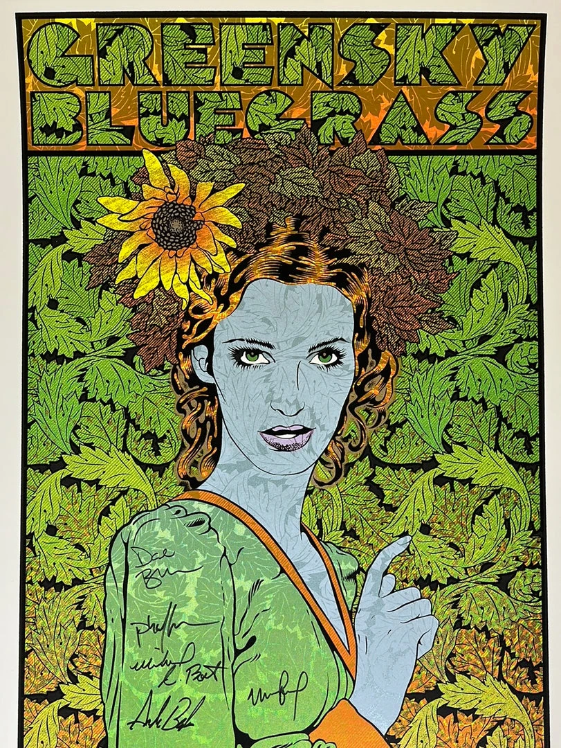 Colorado Greensky Bluegrass - 2017 Chuck Sperry Poster Red Rocks Morrison, CO AUTOGRAPHED 3 Colorado Greensky Bluegrass - 2017 Chuck Sperry Poster Red Rocks Morrison, CO AUTOGRAPHED