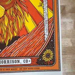 Colorado Nathaniel Rateliff - 2019 Owen Murphy Poster Red Rocks Morrison, CO