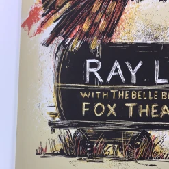 Gig Posters Ray Lamontagne - 2014 Dan Grzeca Poster Tucson, AZ Fox Theatre