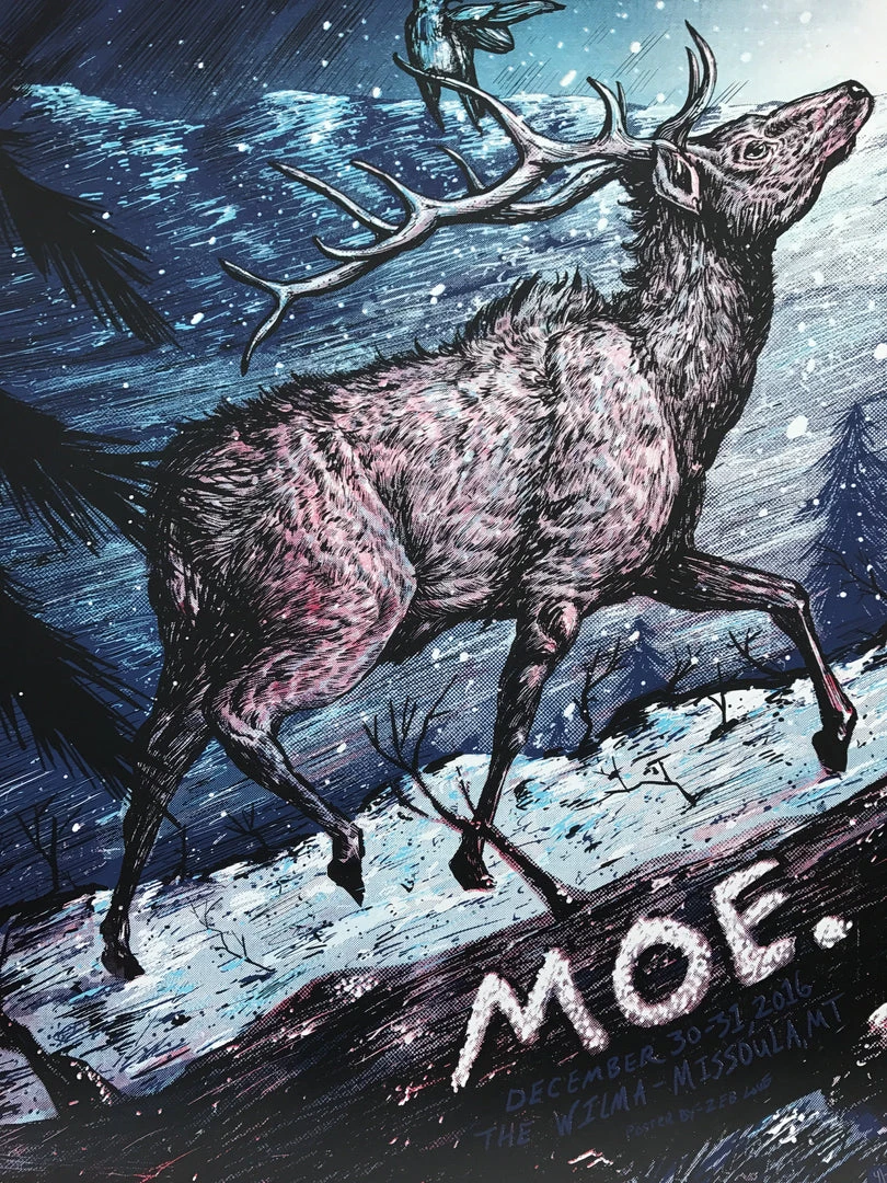 Moe - 2016 Zeb Love Poster NYE Wilma Missoula, MT 3 Moe - 2016 Zeb Love Poster NYE Wilma Missoula, MT