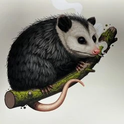 Virginia Opossum - 2018 Mike Mitchell Poster Art Print Variant