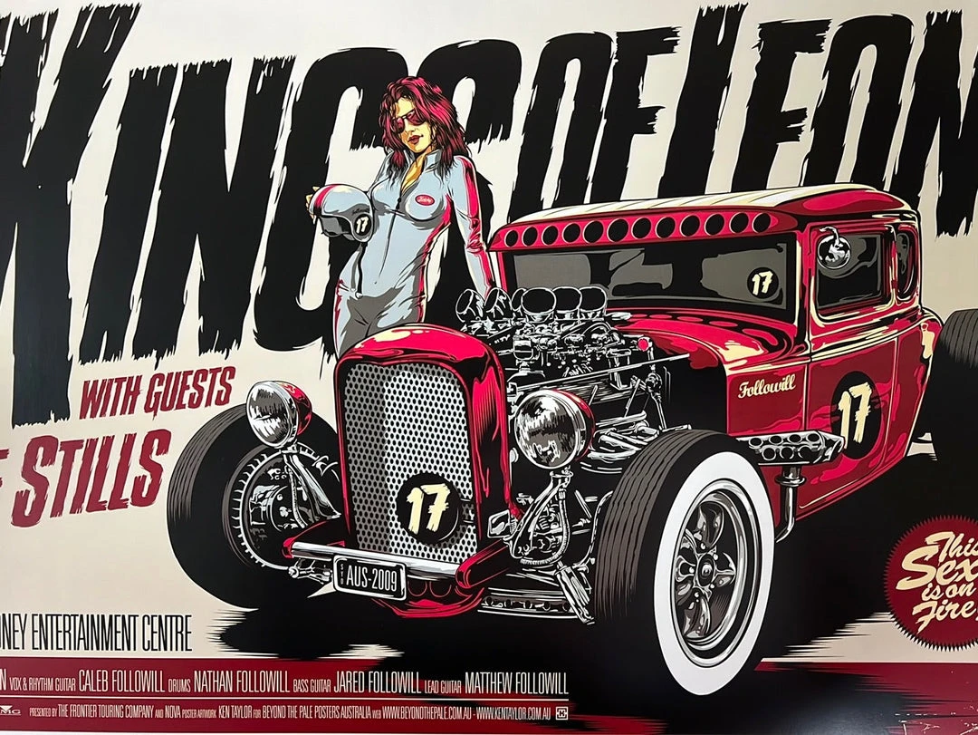 Kings Of Leon - 2009 Ken Taylor Poster Sydney, AUS 3 Kings Of Leon - 2009 Ken Taylor Poster Sydney, AUS