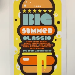 Big Summer Classic (2) - 2005 Ames Brothers Poster Morrison, CO Red Rocks