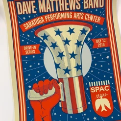 Dave Matthews Band - 2020 Methane Poster Saratoga Springs VOTE Gig Posters