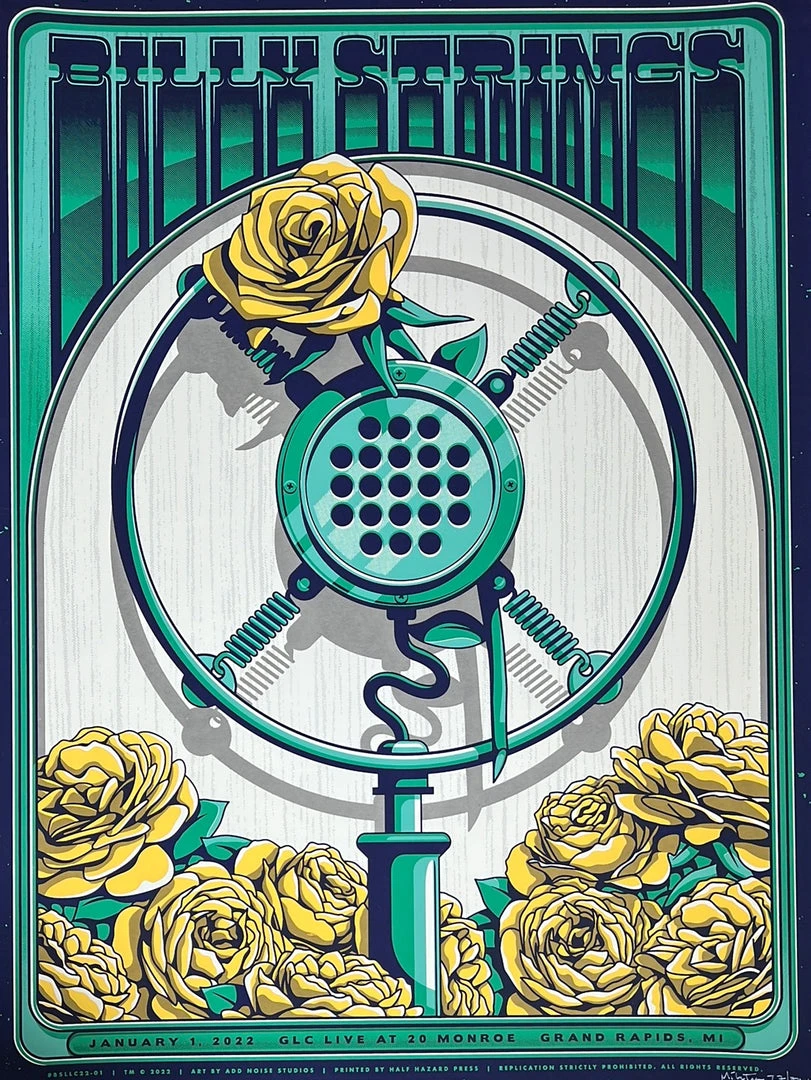 Gig Posters Billy Strings - 2022 Mike Tallman Poster Grand Rapids, MI 1/1 AP 3 Gig Posters Billy Strings - 2022 Mike Tallman Poster Grand Rapids, MI 1/1 AP