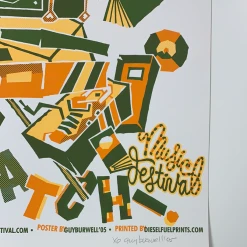 A.C. Newman - 2005 Guy Burwell Poster George, WA Gorge Amphitheatre