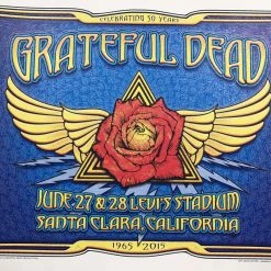 Fare Thee Well - 2015 Dave Hunter Poster Grateful Dead Santa Clara Gig Posters