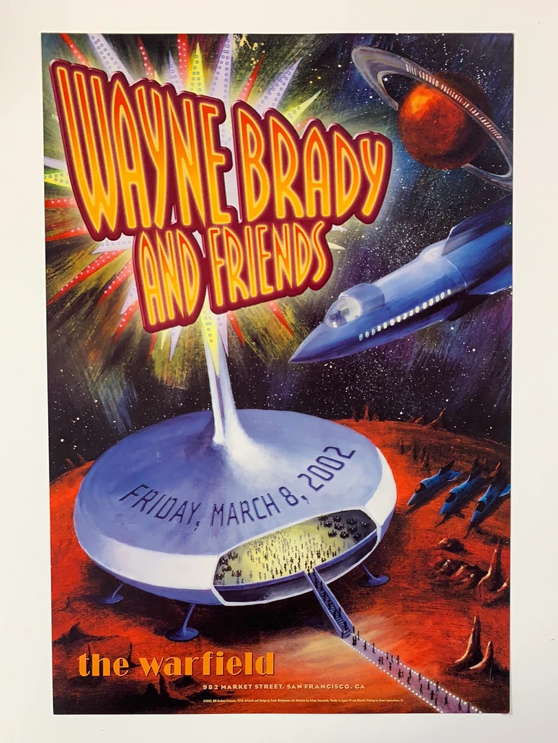Gig Posters Wayne Brady - 2002 Frank Wiedemann Poster The Warfield Theatre San Fran 1st 4 Gig Posters Wayne Brady - 2002 Frank Wiedemann Poster The Warfield Theatre San Fran 1st