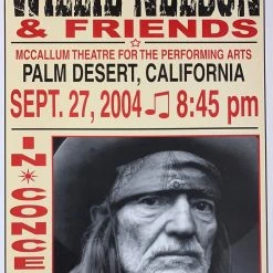 Gig Posters Willie Nelson - 2004 Franks Brothers 9/27 Poster Palm Desert, CA