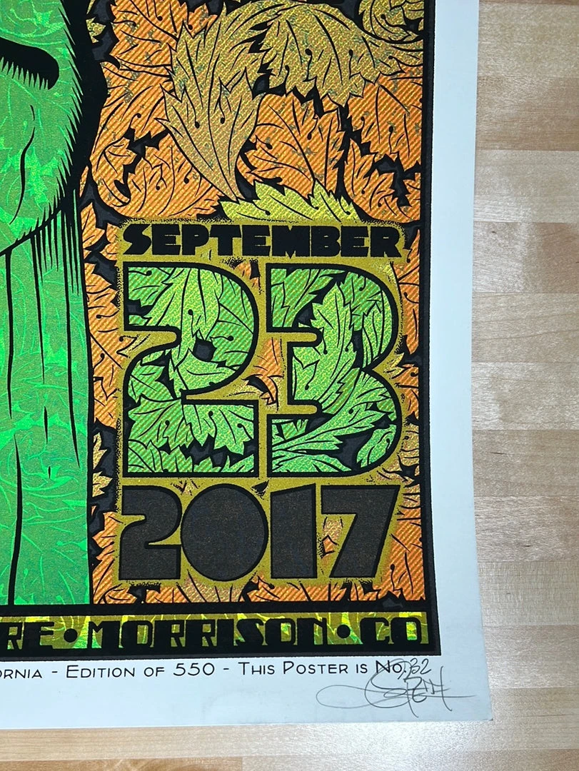 Colorado Greensky Bluegrass - 2017 Chuck Sperry Poster Red Rocks Morrison, CO AUTOGRAPHED 8 Colorado Greensky Bluegrass - 2017 Chuck Sperry Poster Red Rocks Morrison, CO AUTOGRAPHED