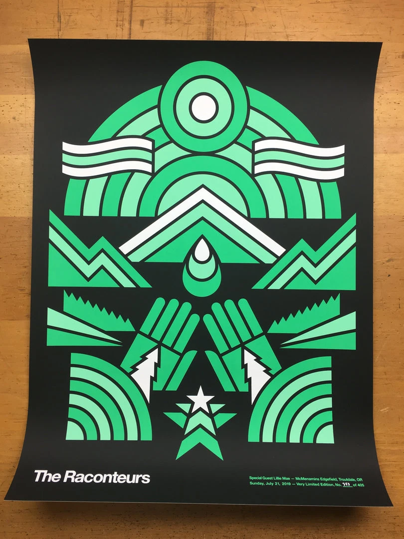 Draper Design Co. The Raconteurs - 2019 Draplin Design Co. Poster Troutdale, OR McMenamins Edgefie Jack White 5 Draper Design Co. The Raconteurs - 2019 Draplin Design Co. Poster Troutdale, OR McMenamins Edgefie Jack White