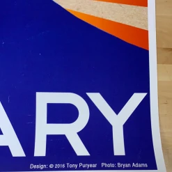 Hillary Clinton - 2016 Tony Puryear 1st Edition Original Poster, Art Print Gig Posters 12 Hillary Clinton - 2016 Tony Puryear 1st Edition Original Poster, Art Print Gig Posters