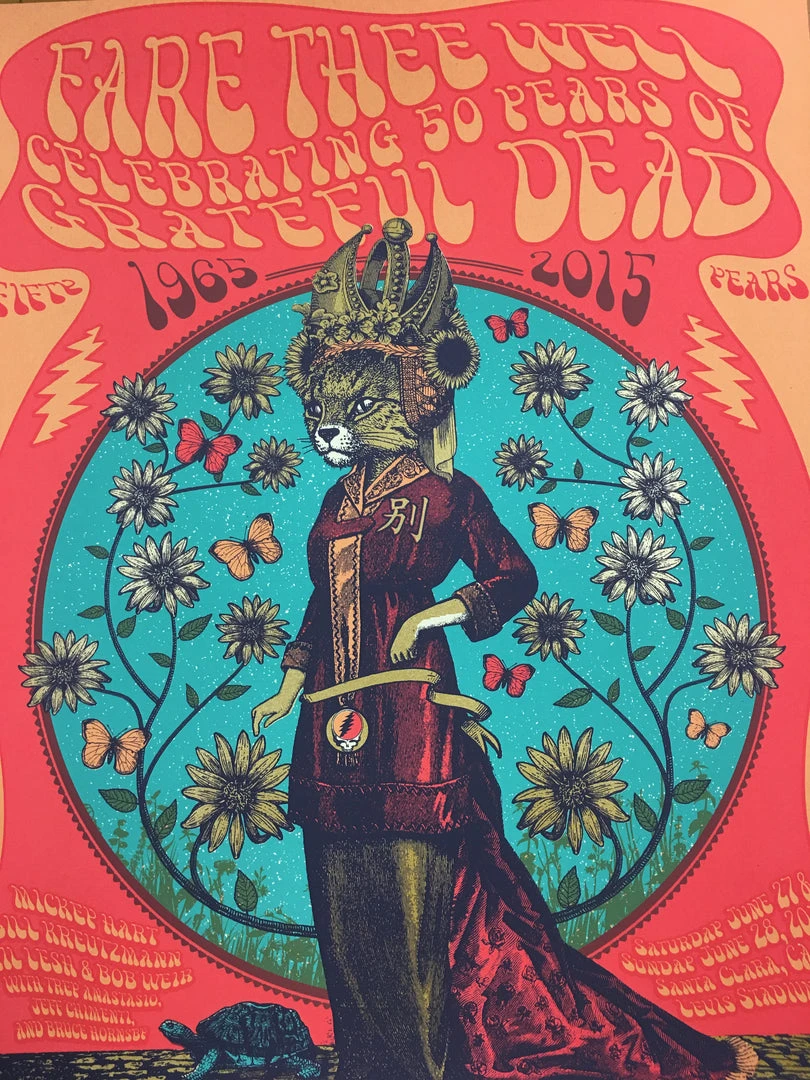 Grateful Dead/Fare Thee Well - 2015 Status Serigraph Poster Santa Clara, CA Levi 3 Grateful Dead/Fare Thee Well - 2015 Status Serigraph Poster Santa Clara, CA Levi