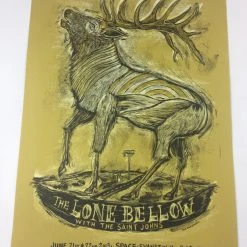 Gig Posters The Lone Bellow - 2013 Dan Grzeca Poster Evanston, IL SPACE