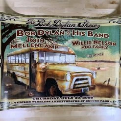 Sold Out Posters Bob Dylan - 2009 Poster Willie Nelson John Mellencamp Alpharetta, GA