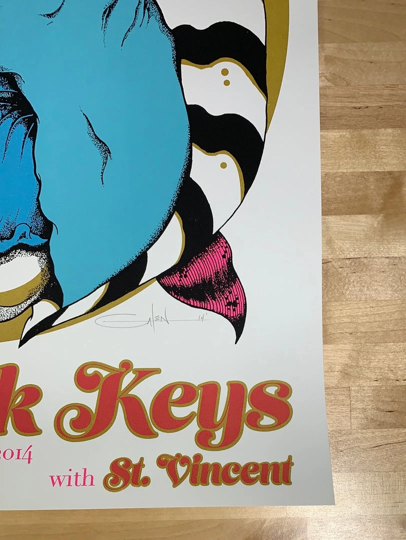 The Black Keys - 2014 Galen McKamy Poster Richmond, VA Gig Posters 7 The Black Keys - 2014 Galen McKamy Poster Richmond, VA Gig Posters