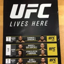 Sold Out Posters UFC Lives Here Poster 210, 211, 212