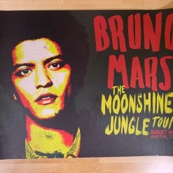 Sold Out Posters Bruno Mars - 2013 Moonshine Jungle Tour Poster (damaged) San Deigo CA