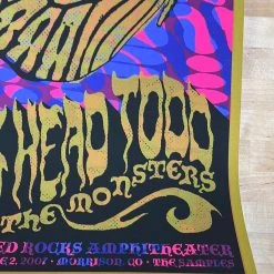 Big Head Todd & The Monsters - 2007 Todd Slater Poster Red Rocks Morrison, CO