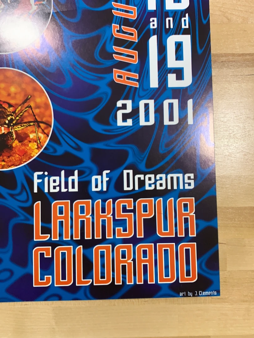 Widespread Panic - 2001 Jason Clements Poster Larkspur, CO Field Of Dreams 7 Widespread Panic - 2001 Jason Clements Poster Larkspur, CO Field Of Dreams