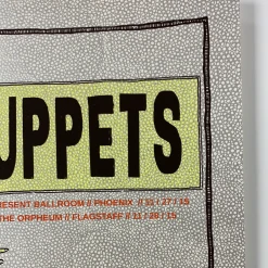 Meat Puppets - 2015 Fugscreens Studios Poster Phoenix, Flagstaff, AZ Gig Posters