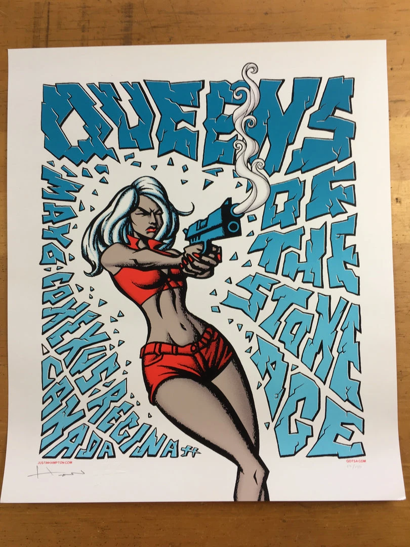 Queens Of The Stone Age - 2008 Justin Hampton Poster Regina, CAN Conexus Art Cen 6 Queens Of The Stone Age - 2008 Justin Hampton Poster Regina, CAN Conexus Art Cen