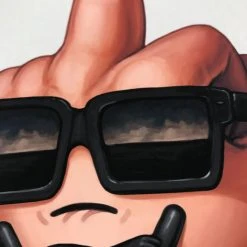 MF Dude - 2017 Mike Mitchell Poster Print Middle Finger Art Prints