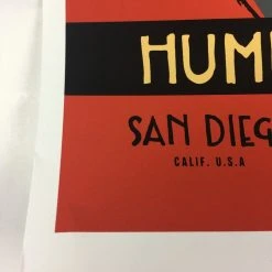 Bob Dylan - 2016 Scrojo Poster San Diego, CA Humphrey's By The Bay Gig Posters