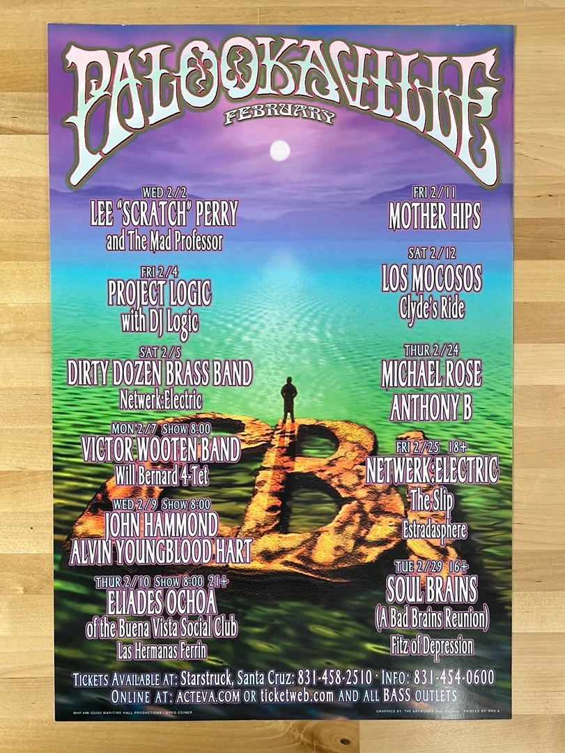 The Artworks Gig Posters MHP 86 February - 2000 Poster Palookaville Santa Cruz, CA 1st 4 The Artworks Gig Posters MHP 86 February - 2000 Poster Palookaville Santa Cruz, CA 1st