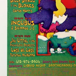 Dave Huckins MHP 54 December Santa Clause - 1998 Poster Maritime Hall San Fran 1st