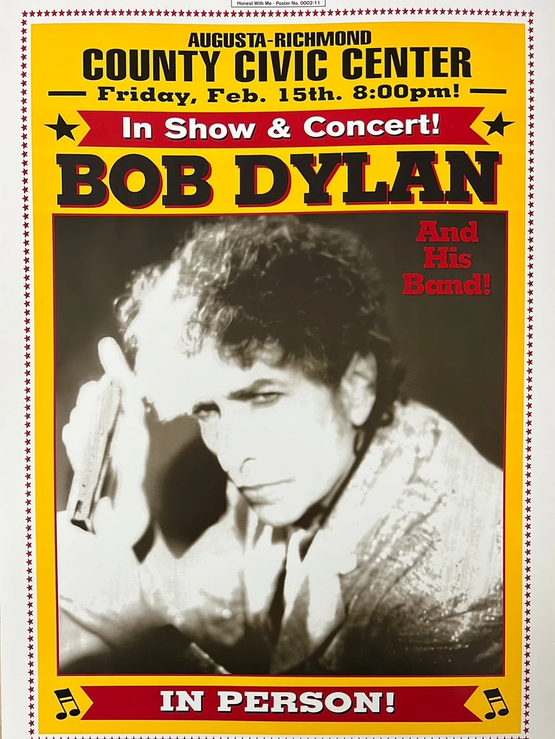 Bob Dylan - 2002 Geoff Gans Poster Augusta, GA Gig Posters 3 Bob Dylan - 2002 Geoff Gans Poster Augusta, GA Gig Posters