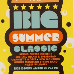 Big Summer Classic (2) - 2005 Ames Brothers Poster Morrison, CO Red Rocks