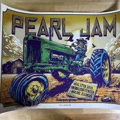 Pearl Jam - 2021 Ian Williams Poster Moline, IL Streaming Event Gig Posters