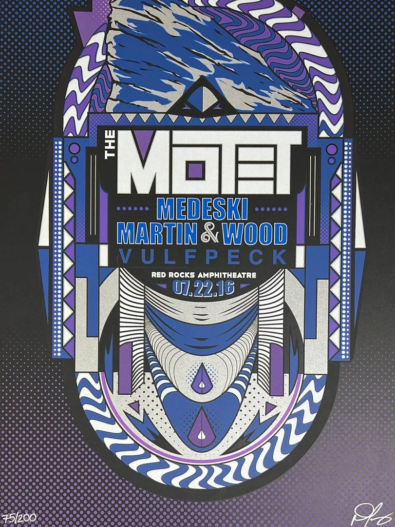 Motet - 2016 Derek Perez Poster Morrison, CO Red Rocks 3 Motet - 2016 Derek Perez Poster Morrison, CO Red Rocks