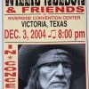 Willie Nelson - 2004 Franks Brothers 12/3 Poster Victoria, TX (damaged)