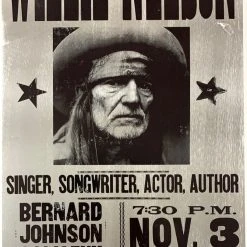 Willie Nelson - 2005 Hatch Show Print 11/3 Poster Huntsville, TX