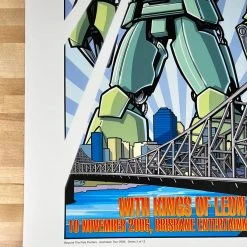 Pearl Jam - 2006 Joe Whyte Poster Brisbane, AUS Kings Of Leon